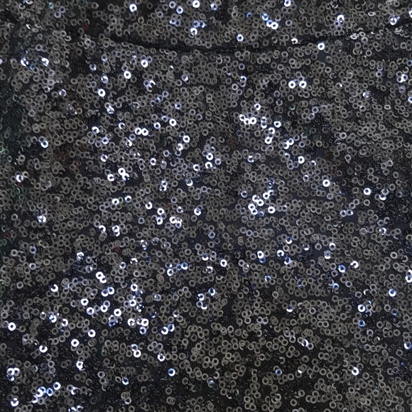 ASOS size 8 Black Sequined mini skirt - Picture 2 of 6